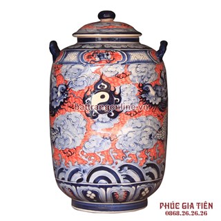 Hũ ngâm rượu song long 50L